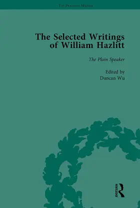 Wu / Paulin / Bromwich |  The Selected Writings of William Hazlitt Vol 8 | Buch |  Sack Fachmedien