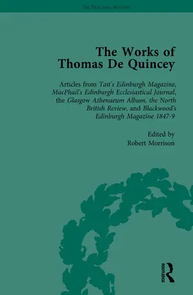 Lindop / Symonds |  The Works of Thomas De Quincey, Part III vol 16 | Buch |  Sack Fachmedien