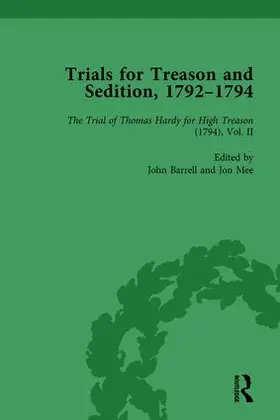 Barrell / Mee |  Trials for Treason and Sedition, 1792-1794, Part I Vol 3 | Buch |  Sack Fachmedien