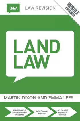 Dixon / Lees |  Q&A Land Law | Buch |  Sack Fachmedien
