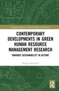 Renwick |  Contemporary Developments in Green Human Resource Management Research | Buch |  Sack Fachmedien
