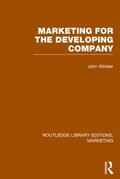 Winkler |  Marketing for the Developing Company (Rle Marketing) | Buch |  Sack Fachmedien