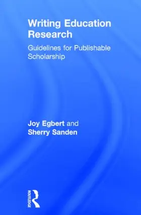 Egbert / Sanden |  Writing Education Research | Buch |  Sack Fachmedien