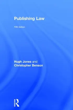 Jones / Benson |  Publishing Law | Buch |  Sack Fachmedien