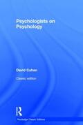 Cohen |  Psychologists on Psychology (Classic Edition) | Buch |  Sack Fachmedien