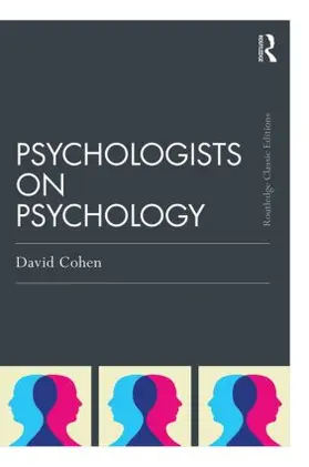 Cohen |  Psychologists on Psychology (Classic Edition) | Buch |  Sack Fachmedien