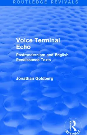 Goldberg | Voice Terminal Echo (Routledge Revivals) | Buch | 978-1-138-82362-4 | www.sack.de