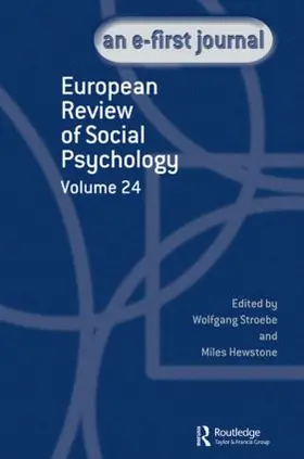 Hewstone / Stroebe |  European Review of Social Psychology: Volume 24 | Buch |  Sack Fachmedien