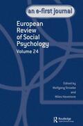 Hewstone / Stroebe |  European Review of Social Psychology: Volume 24 | Buch |  Sack Fachmedien