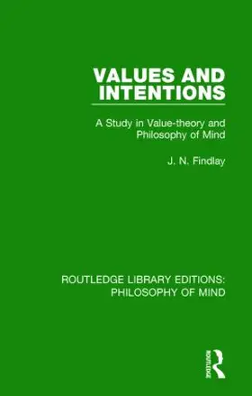 Findlay |  Values and Intentions | Buch |  Sack Fachmedien
