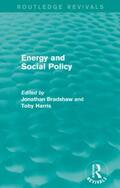 Bradshaw / Harris |  Energy and Social Policy | Buch |  Sack Fachmedien