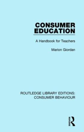 Giordan | Consumer Education | Buch | 978-1-138-83915-1 | sack.de