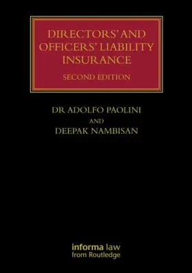 Paolini / Nambisan |  Directors' and Officers' Liability Insurance | Buch |  Sack Fachmedien