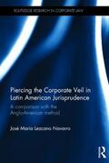 Lezcano |  Piercing the Corporate Veil in Latin American Jurisprudence | Buch |  Sack Fachmedien