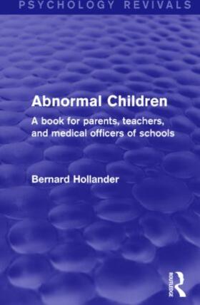 Hollander |  Abnormal Children | Buch |  Sack Fachmedien