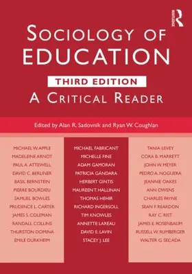 Sadovnik / Coughlan |  Sociology of Education | Buch |  Sack Fachmedien