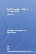 van Zanden / Marks |  An Economic History of Indonesia | Buch |  Sack Fachmedien