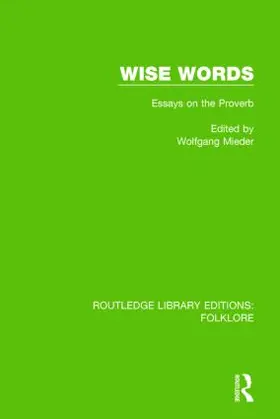 Mieder | Wise Words Pbdirect | Buch | 978-1-138-84566-4 | sack.de