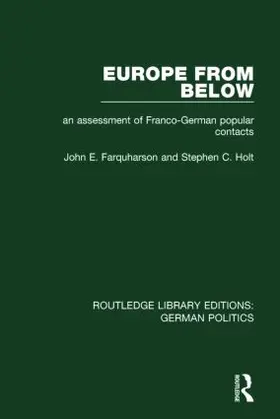 Farquharson / Holt |  Europe from Below | Buch |  Sack Fachmedien