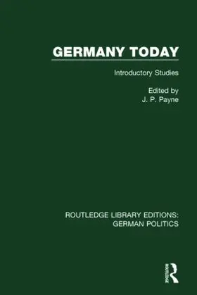 Payne |  Germany Today (Rle: German Politics): Introductory Studies | Buch |  Sack Fachmedien