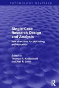 Kratochwill / Levin |  Single-Case Research Design and Analysis (Psychology Revivals) | Buch |  Sack Fachmedien