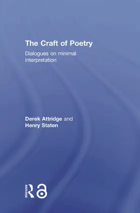 Attridge / Staten |  The Craft of Poetry | Buch |  Sack Fachmedien