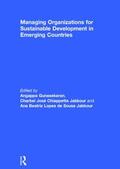Gunasekaran / Jabbour |  Managing Organizations for Sustainable Development in Emerging Countries | Buch |  Sack Fachmedien