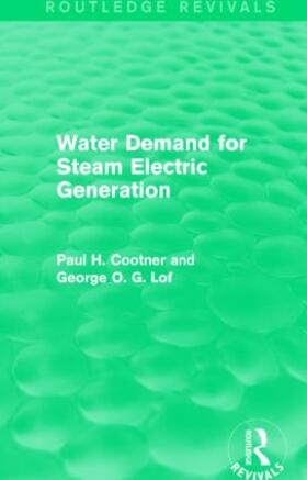 Cootner / Lof |  Water Demand for Steam Electric Generation | Buch |  Sack Fachmedien