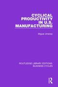 Jimenez |  Cyclical Productivity in US Manufacturing (RLE | Buch |  Sack Fachmedien