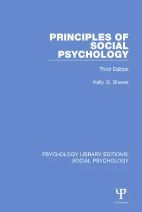 Shaver |  Principles of Social Psychology | Buch |  Sack Fachmedien