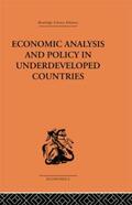 Bauer |  Economic Analysis and Policy in Underdeveloped Countries | Buch |  Sack Fachmedien