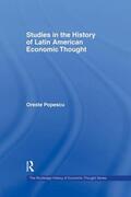 Popescu |  Studies in the History of Latin American Economic Thought | Buch |  Sack Fachmedien