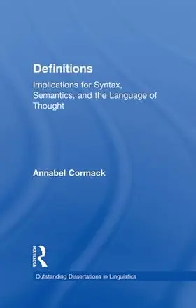 Cormack |  Definitions | Buch |  Sack Fachmedien
