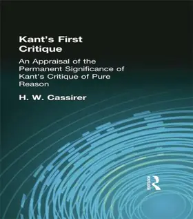 Cassirer | Kant's First Critique | Buch | 978-1-138-87096-3 | www.sack.de
