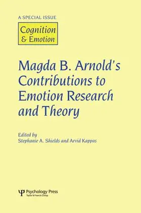Shields / Kappas |  Magda B. Arnold's Contributions to Emotion Research and Theory | Buch |  Sack Fachmedien