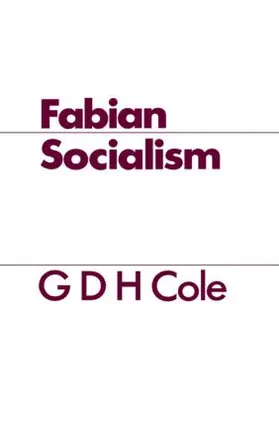 Cole |  Fabian Socialism | Buch |  Sack Fachmedien