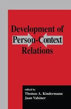 Kindermann / Valsiner | Development of Person-context Relations | Buch | 978-1-138-87649-1 | sack.de