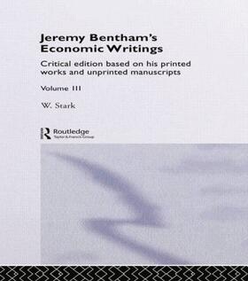 Stark |  Jeremy Bentham's Economic Writings | Buch |  Sack Fachmedien