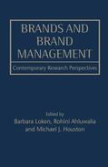 Loken / Ahluwalia / Houston |  Brands and Brand Management | Buch |  Sack Fachmedien