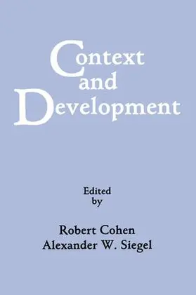 Cohen / Siegel |  Context and Development | Buch |  Sack Fachmedien