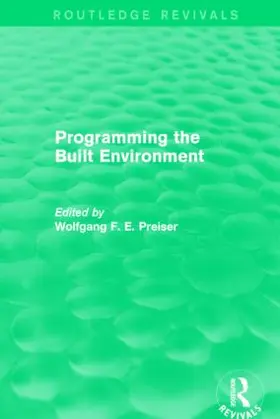 Preiser |  Programming the Built Environment | Buch |  Sack Fachmedien