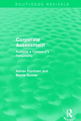 Furnham / Gunter |  Corporate Assessment | Buch |  Sack Fachmedien