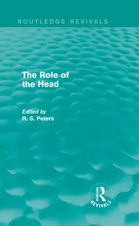 Peters |  The Role of the Head | Buch |  Sack Fachmedien