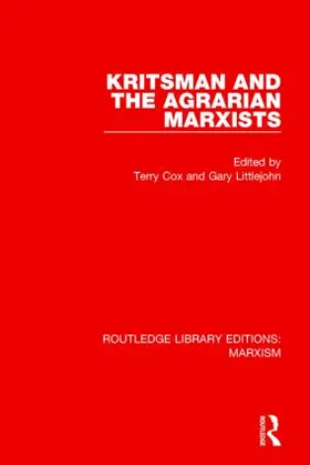 Cox / Littlejohn |  Kritsman and the Agrarian Marxists (RLE Marxism) | Buch |  Sack Fachmedien