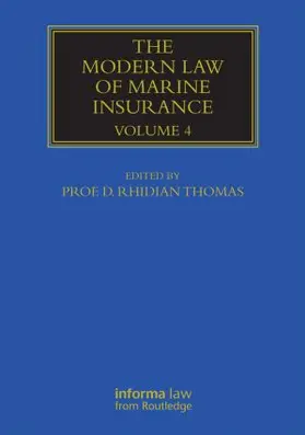 Thomas |  The Modern Law of Marine Insurance | Buch |  Sack Fachmedien