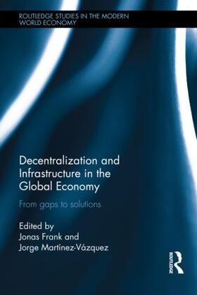 Frank / Martinez-Vazquez |  Decentralization and Infrastructure in the Global Economy | Buch |  Sack Fachmedien