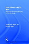 Poritz / Rees |  Education Is Not an App | Buch |  Sack Fachmedien