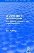 Partridge |  A Dictionary of Abbreviations | Buch |  Sack Fachmedien