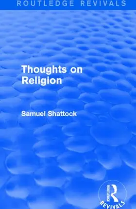 Shattock |  Thoughts on Religion | Buch |  Sack Fachmedien