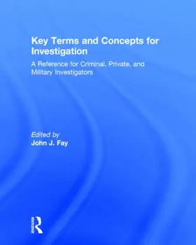 Fay |  Key Terms and Concepts for Investigation | Buch |  Sack Fachmedien